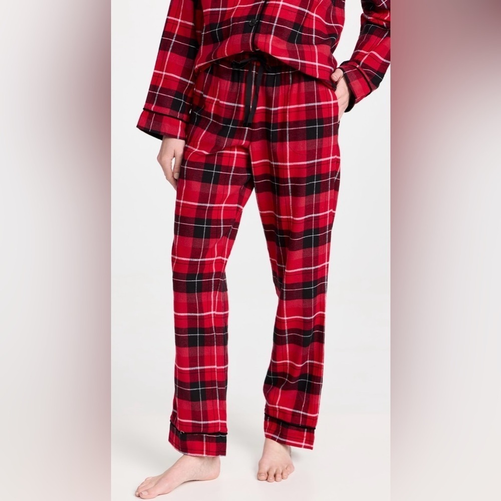 BED HEAD Women’s Size Small Nicholas Plaid 100% organic cotton Pajama Set - Picture 12 of 12